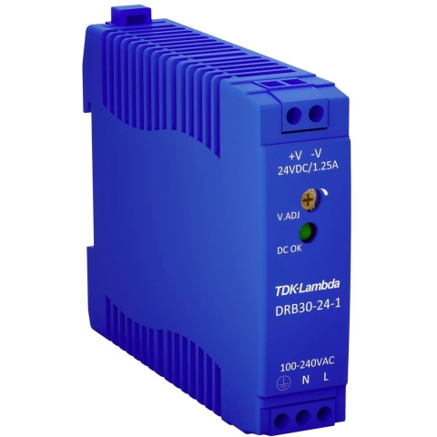 TDK-Lambda DRB30-24-1 DIN-rail netvoeding 24 V/DC 1.25 A 30 W Aantal uitgangen: 1 x Inhoud: 1 stuk(s)
