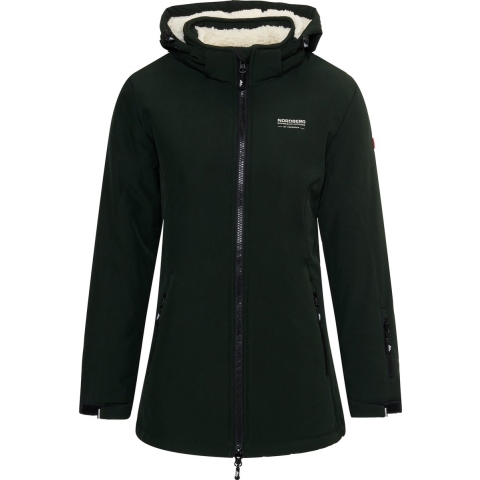 Nordberg Teddy Sherpa gevoerde softshell ski jas dames groen, XXL