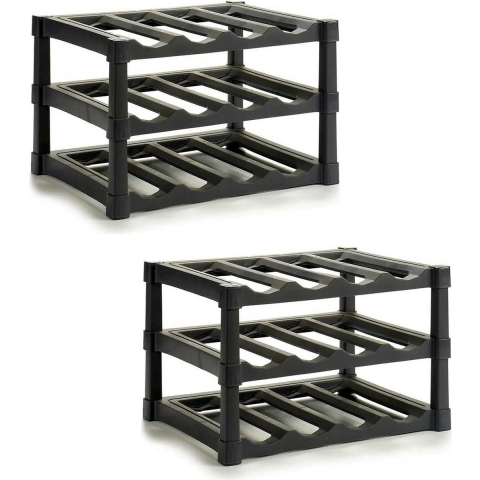 Kinvara wijnrekken - 4x - kunststof - 39 x 30 x 28 cm -