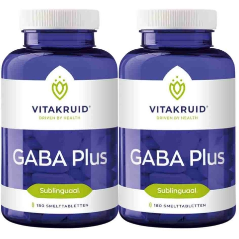 2x Vitakruid Gaba Plus 180 tabletten