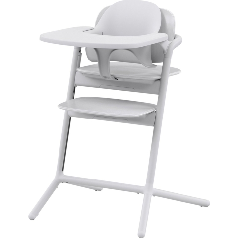 Kinderstoel Cybex Lemo 3-in-1 All White/White met Babyset&Eetblad