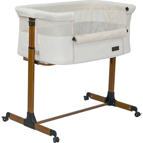 Co-Sleeper Novi Baby® Goodnight Premium Walnut/Boucle Beige