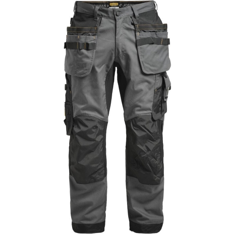 Jobman 2164 Werkbroek Stretch - Maat 56 - Grijs/Zwart