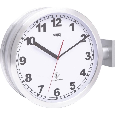 EUROTIME ET-51764-47 Wandklok Zendergestuurd 40 cm Aluminium
