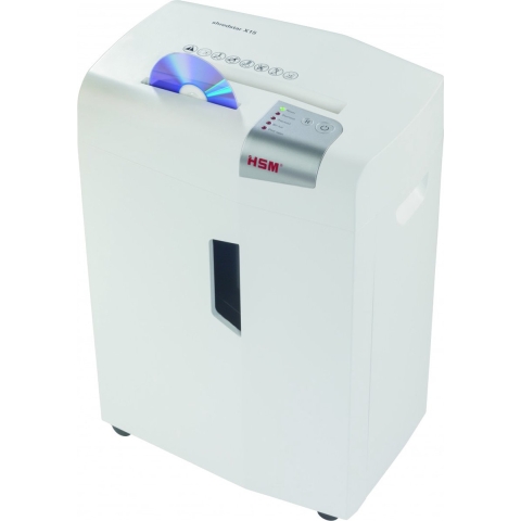 HSM shredstar X15 Papierversnipperaar 15 vellen Cross cut 4 x 37 mm P-4 26 l Ook geschikt voor CDs, DVDs, Nietjes, Paperclips, Creditcards