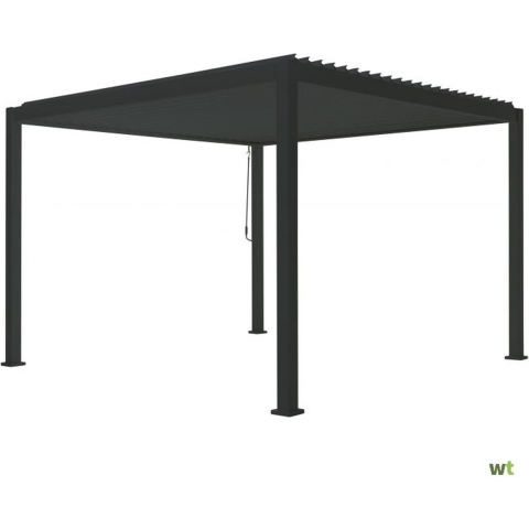 Overkapping vierkant M Alvaro Gazebo 360 cm x 400 cm Matt royal grey - Suns