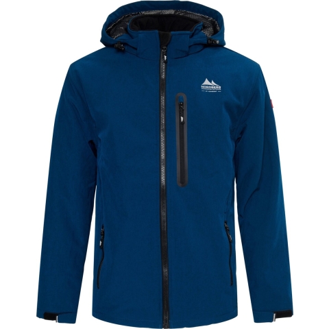 Nordberg Laser gevoerde softshell ski jas heren petrol blauw, M