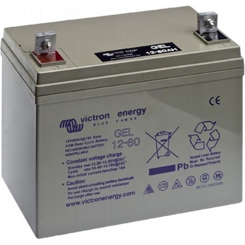 Victron Energy Blue Power BAT412550104 Solar-accu 12 V 60 Ah Loodgel (b x h x d) 229 x 227 x 138 mm M8-schroefaansluiting