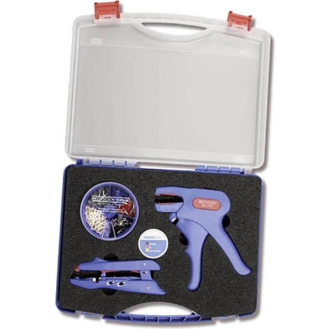WEICON TOOLS 52880002 Krimpset 402-delig Adereindhulzen 0.5 tot 6 mm² Incl. striptang, Incl. assortiment adereindhulzen