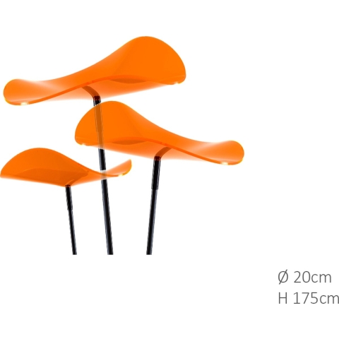 3 stuks! Zonnevangers Lucy Oranje groot 175x20 cm Cazador Del Sol - Cazador Del Sol