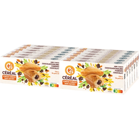 12x Céréal Mini Cakes Chocoladevulling 150 gr