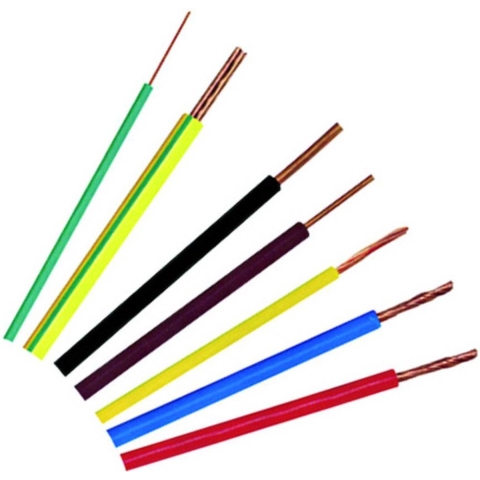 Conrad H07V-K 1x2,5 schwarz Leidingdraad 100 m