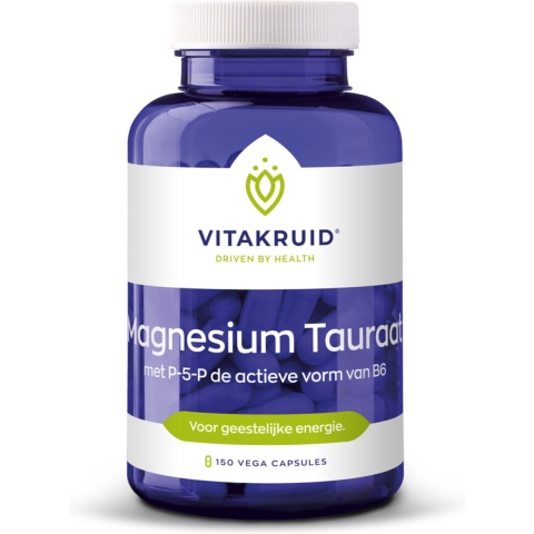 2x Vitakruid Magnesium Tauraat B6 150 vegacapsules