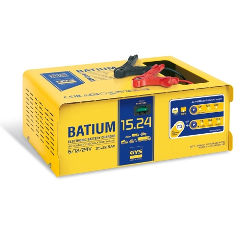 Gys Batium 15/24 Accu lader | Professioneel | 230V | 6-12-24V | 450W - 5192024526