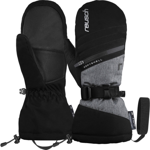 Reusch Demi R-Tex XT Mitten skiwanten zwart/grijs, 7.5