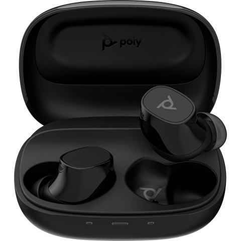 Poly Voyager Free 20 Gray Earbuds +Basic Charge Case