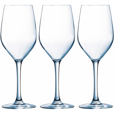 12x Stuks wijnglazen van glas 270 ml -