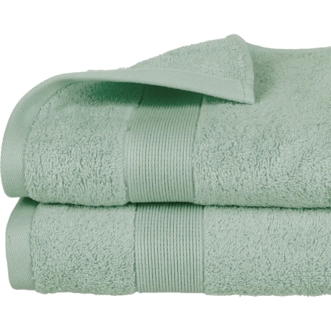 Atmosphera Badhanddoek - 8x - mintgroen - 70 x 130 cm - katoen - 450 grams - luxe handdoek -