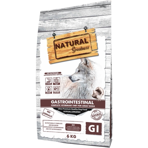 2x6kg Natural Greatness Diet Vet Gastrointestinal Hondenvoer droog