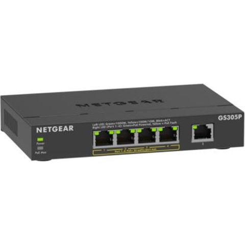5-Port PoE+ Gigabit Ethernet SOHO Unmanaged Switch (GS305P) Switch