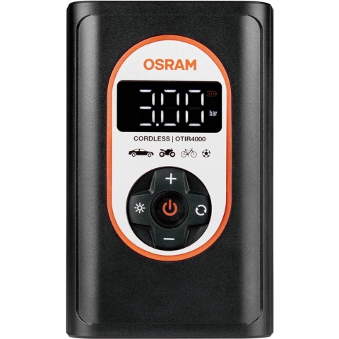 OSRAM TYREinflate 4000 Compressor 8.3 bar Opbergbox/tas, Automatische afschakeling, Met werklamp, Digitaal display