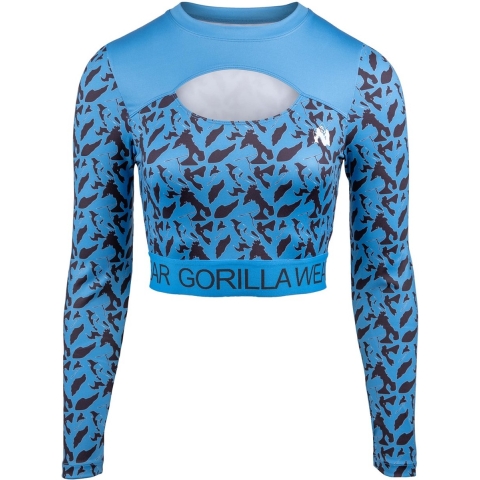 Gorilla Wear Osseo Long Sleeve - Blauw - XS