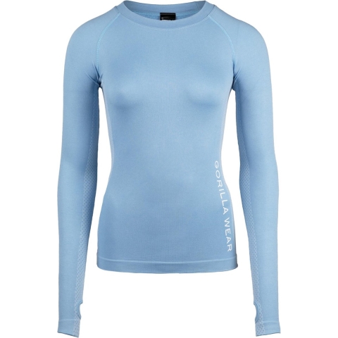 Gorilla Wear Selah Seamless Long Sleeve - Lichtblauw - S/M