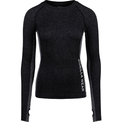Gorilla Wear Selah Seamless Long Sleeve - Zwart