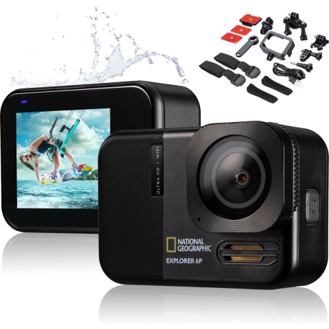 NATIONAL GEOGRAPHIC 4K Ultra-HD 60fps WiFi Action Cam Explorer 6P