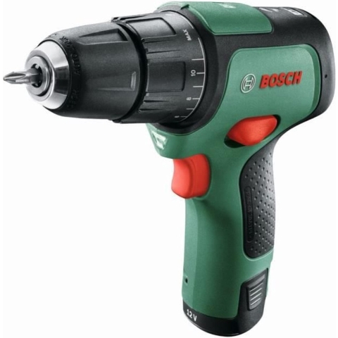 Bosch Groen EasyImpact 12 | Accu Klopboorschroevendraaier | 2 standen | 12V | 2 x 2,0 Ah accu + oplader | In opbergtas - 06039B6105