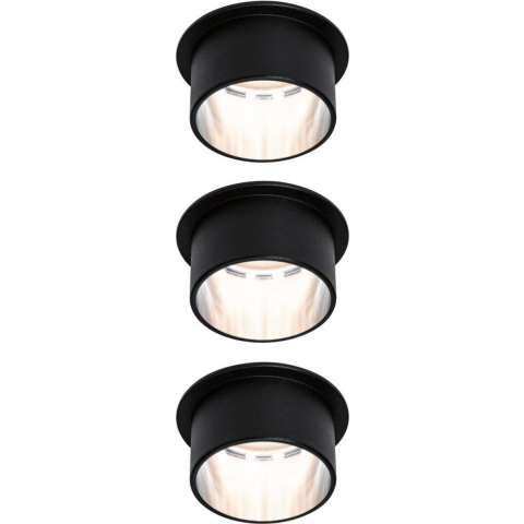 Paulmann 93383 Gil LED-inbouwlamp LED 19.5 W Zwart, IJzer