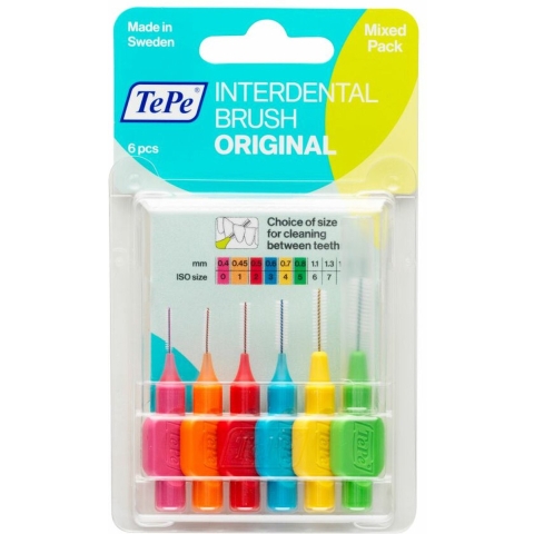 10x TePe Interdentale Ragers Original Gemengd 6 stuks