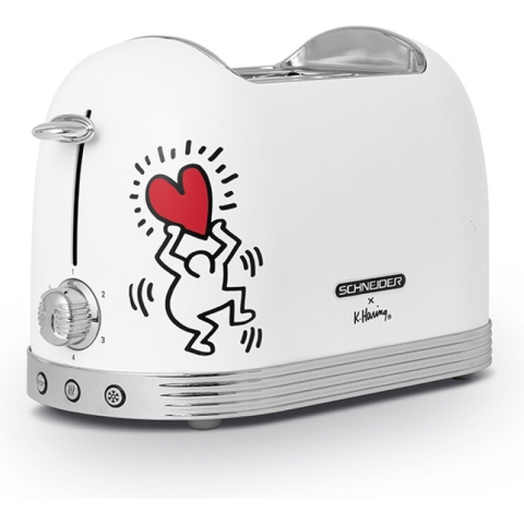 Schneider SCTO2KTECW Broodrooster, Keith Haring design