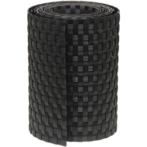 6 stuks! Privacystrook wicker zwart - Effenso