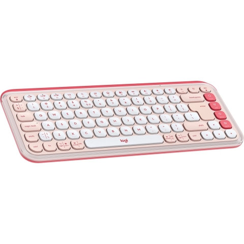 Logitech Pop Icon Keys Draadloos Toetsenbord Roze