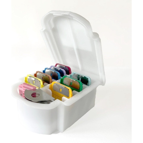 Set opzetkammen 9 stuks, van 3 t"m 32mm