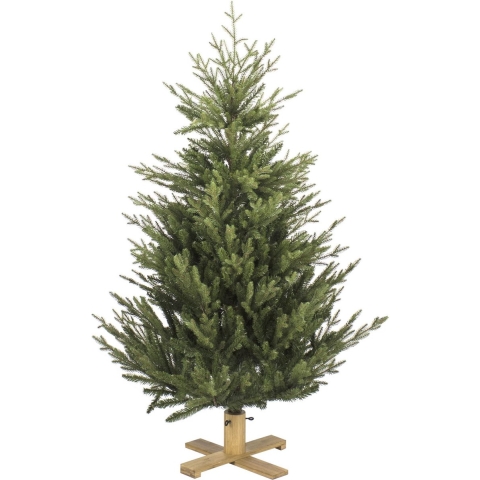 Kunstkerstboom Arkansas met houten voet 152 cm - National Tree Company