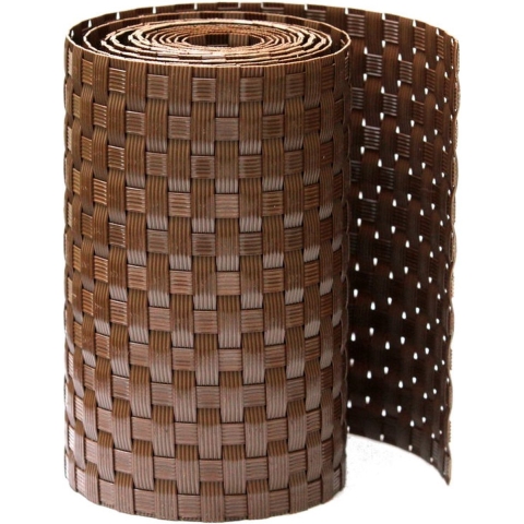 6 stuks! Privacystrook wicker bruin - Effenso