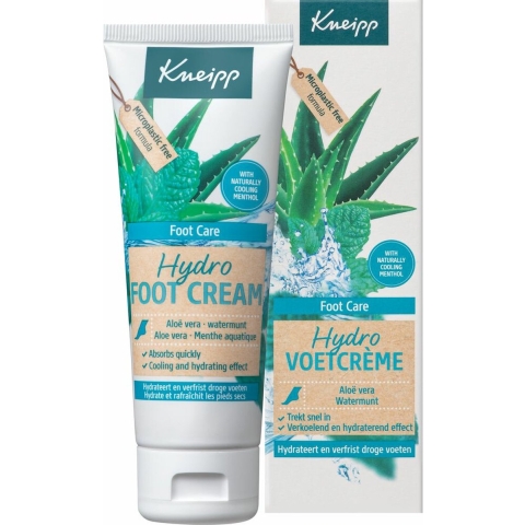 6x Kneipp Voetcrème Hydro 75 ml