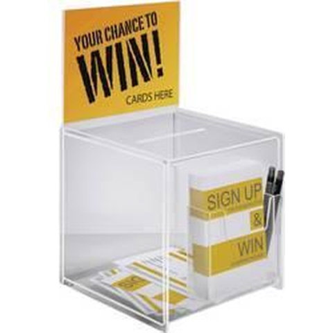 Sigel Actiebox met gleuf en extra vak VA152 Transparant (b x h x d) 210 x 368 x 210 mm 1 stuk(s)