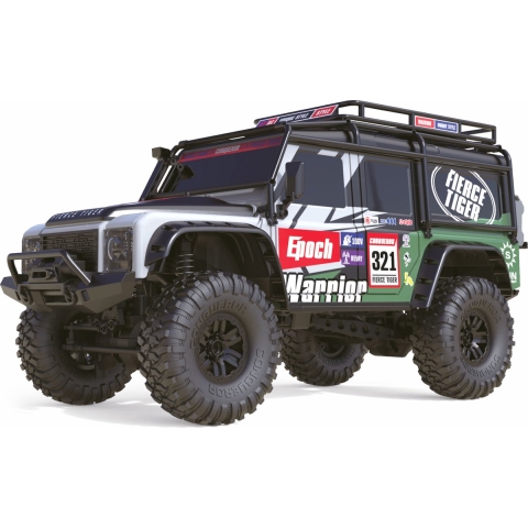 Amewi Dirt Climbing Fierce Tiger 1:10 Brushed RC auto Elektro Crawler 4WD RTR 2,4 GHz Incl. accu en lader, Met lichteffect, Incl. batterijen