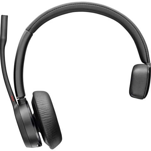 HP Poly Voyager 4310 UC Mono On Ear headset Computer Bluetooth Mono Zwart Noise Cancelling Volumeregeling, Incl. oplaad- en dockingstation