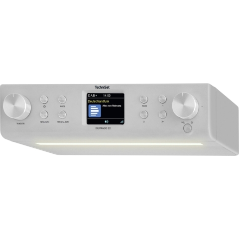 TechniSat DIGITRADIO 22 Onderbouwradio DAB+, VHF (FM) Bluetooth, DAB+, FM Wekfunctie Zilver