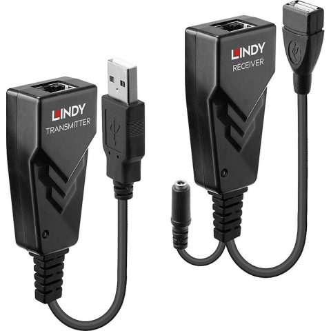LINDY 42674 USB-extender USB 2.0 via netwerkkabel RJ45 100 m