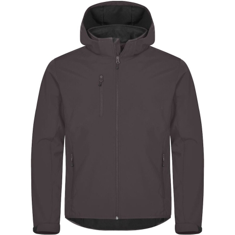 Clique 0200912 Classic Softshell Hoody - Donkergrijs - L