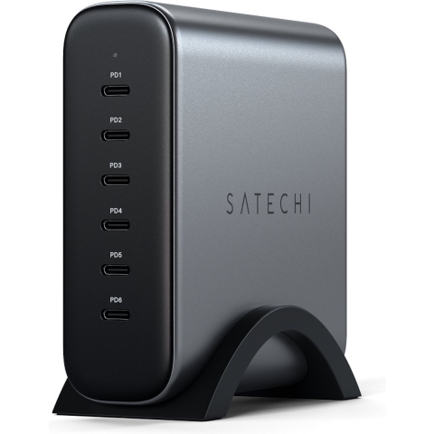 Satechi ST-C200GM-EU USB-oplader 200 W Aantal uitgangen: 6 x USB-C bus