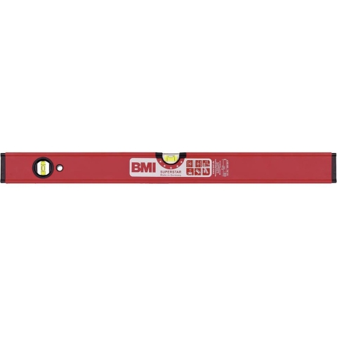 BMI Waterpas | 40 cm | aluminium rood | ± 0,5 mm/m met magneet | 1 stuk - 696040 PM 696040 PM