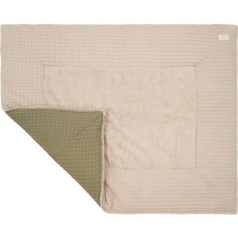 Boxkleed Koeka Wafel Sand/Moss 75x95