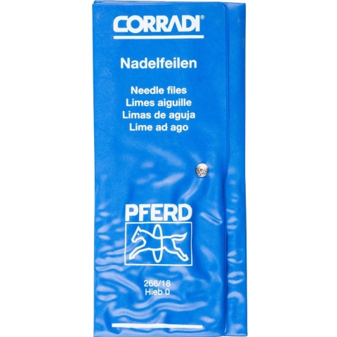 PFERD 12315092 CORRADI naaldvijlenset Zwitserse kap 0 in PVC-roltas Lengte 180 mm 1 stuk(s)