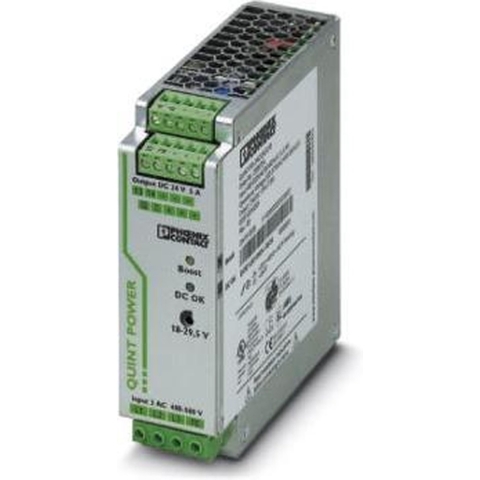 Phoenix Contact QUINT-PS/3AC/24DC/5 DIN-rail netvoeding 24 V/DC 5 A 120 W Aantal uitgangen: 1 x Inhoud: 1 stuk(s)